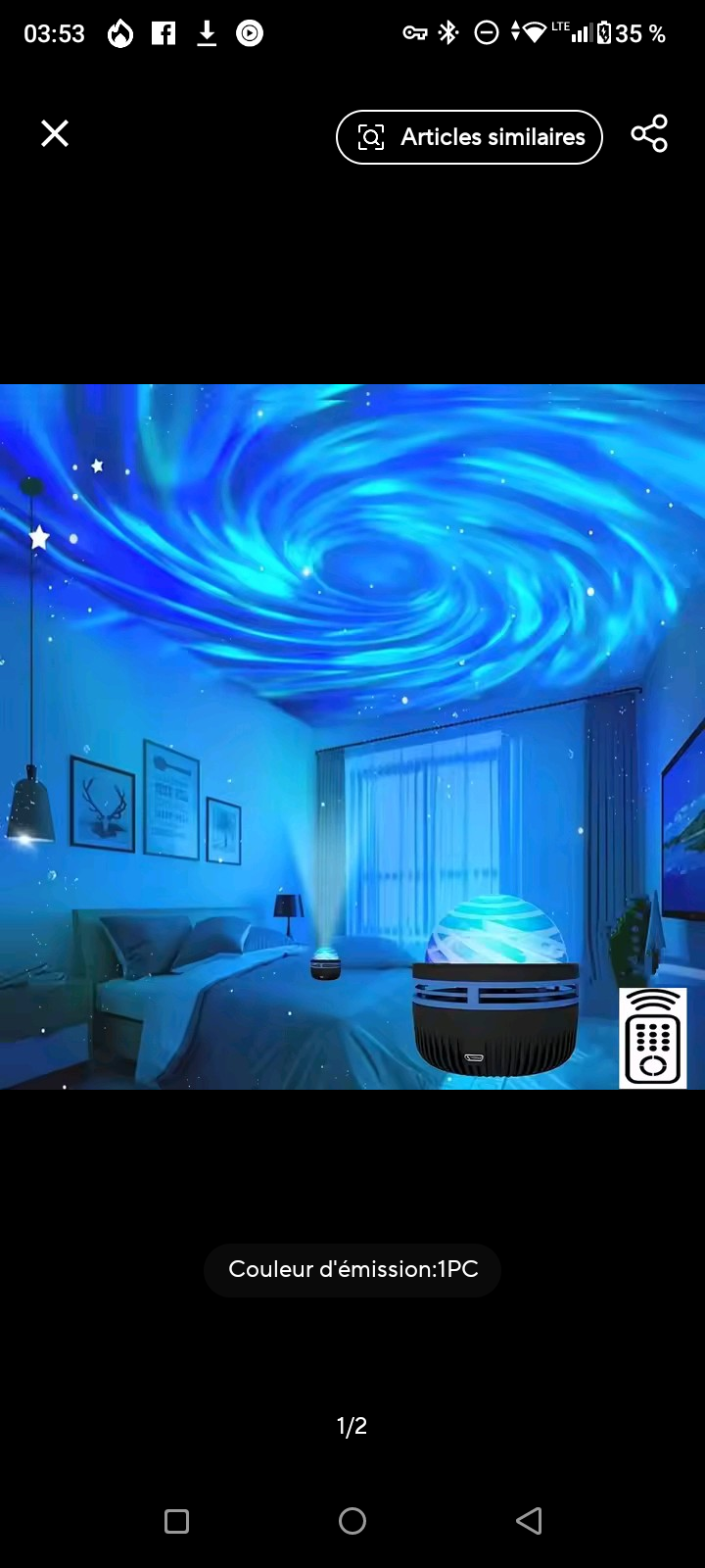 Lampe LED Galaxy Projecteur